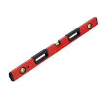 Уровень алюминиевый, 800 мм, фрезерованный, 3 глазка, две эргономичные ручки Matrix