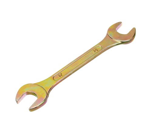 Набор ключей рожковых 6-17 мм, 6 шт, желтый цинк Сибртех