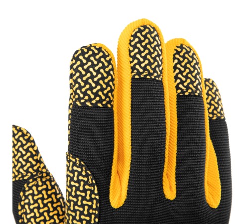 Перчатки универсальные, силиконовое нанесение, размер 10// Denzel