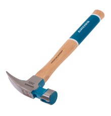 Молоток-гвоздодер, 680 г, угол 75, магнит, обрезиненная рукоятка AMERICAN HICKORY GROSS Молоток-гвоздодер, 680 г, угол 75, магнит, обрезиненная рукоятка AMERICAN HICKORY GROSS
