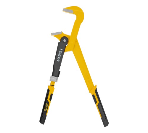 Ключ трубный рычажный №0, 3/4", цельнокованый, CrV, тип "L" Denzel