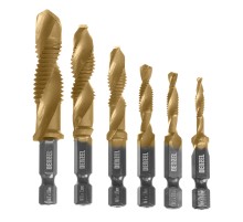 Набор сверл-метчиков, М4-М12, Р6М5 // Denzel