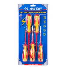 Набор отверток, диэлектрические, 5 предметов  KING TONY 30615MR