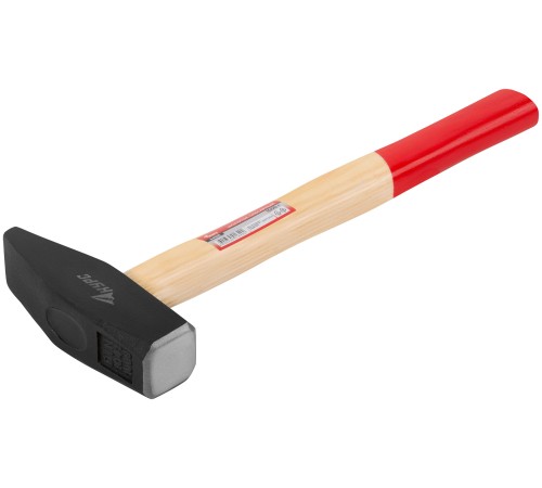 Молоток слесарный, деревянная ручка "Оптима" 1000 гр. КУРС