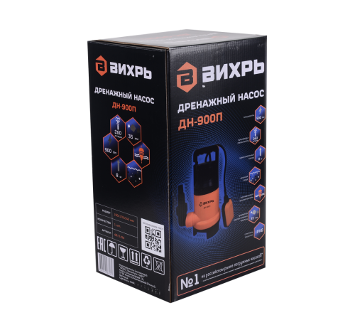 Дренажный насос Вихрь ДН-900П