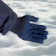 Перчатки хлопкоэфирные плюшевые, ПВХ "Точка", 7 кл, 55 гр Сибртех