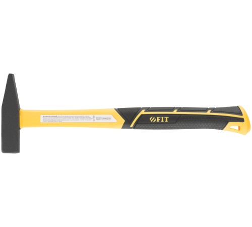 Молоток кованый, фиберглассовая усиленная ручка, Профи  200 гр. FIT IT Молоток кованый, фиберглассовая усиленная ручка, Профи  200 гр. FIT IT