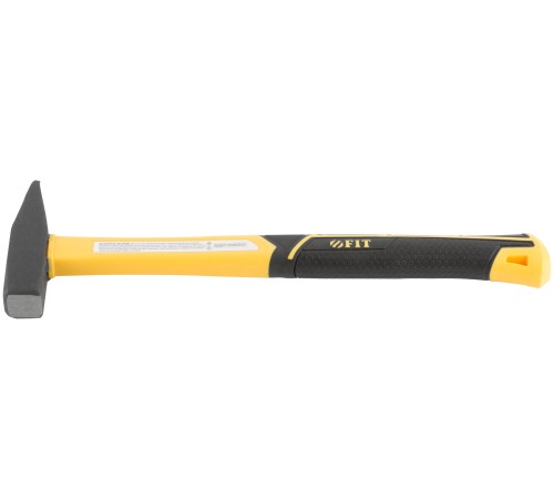 Молоток кованый, фиберглассовая усиленная ручка, Профи  200 гр. FIT IT Молоток кованый, фиберглассовая усиленная ручка, Профи  200 гр. FIT IT