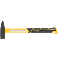 Молоток кованый, фиберглассовая усиленная ручка, Профи  300 гр. FIT IT Молоток кованый, фиберглассовая усиленная ручка, Профи  300 гр. FIT IT