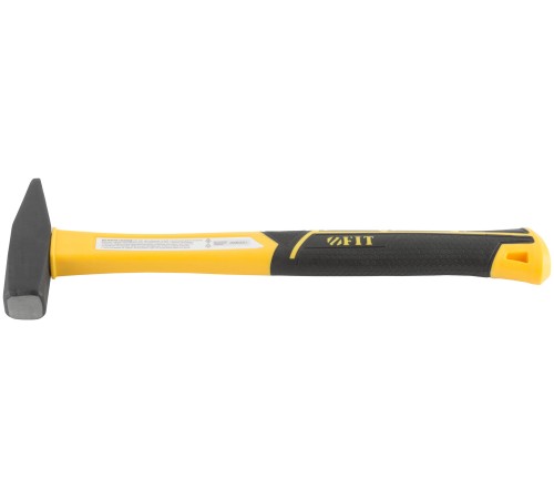 Молоток кованый, фиберглассовая усиленная ручка, Профи  300 гр. FIT IT Молоток кованый, фиберглассовая усиленная ручка, Профи  300 гр. FIT IT