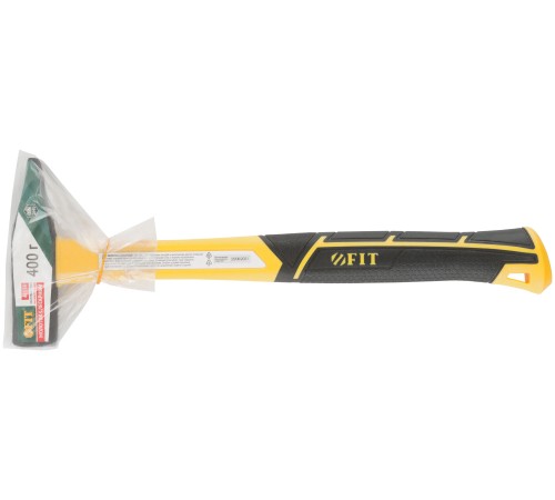 Молоток кованый, фиберглассовая усиленная ручка, Профи  400 гр. FIT IT Молоток кованый, фиберглассовая усиленная ручка, Профи  400 гр. FIT IT