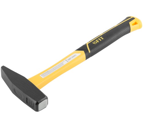 Молоток кованый, фиберглассовая усиленная ручка, Профи  500 гр. FIT IT Молоток кованый, фиберглассовая усиленная ручка, Профи  500 гр. FIT IT