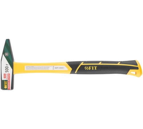 Молоток кованый, фиберглассовая усиленная ручка, Профи  500 гр. FIT IT Молоток кованый, фиберглассовая усиленная ручка, Профи  500 гр. FIT IT