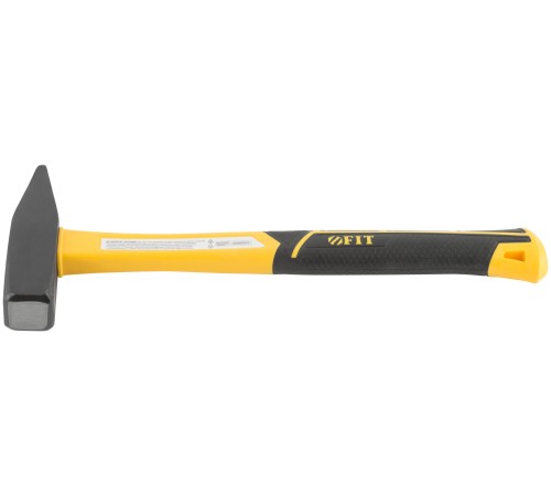 Молоток кованый, фиберглассовая усиленная ручка, Профи  600 гр. FIT IT Молоток кованый, фиберглассовая усиленная ручка, Профи  600 гр. FIT IT