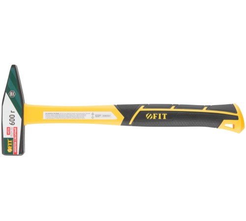 Молоток кованый, фиберглассовая усиленная ручка, Профи  600 гр. FIT IT Молоток кованый, фиберглассовая усиленная ручка, Профи  600 гр. FIT IT