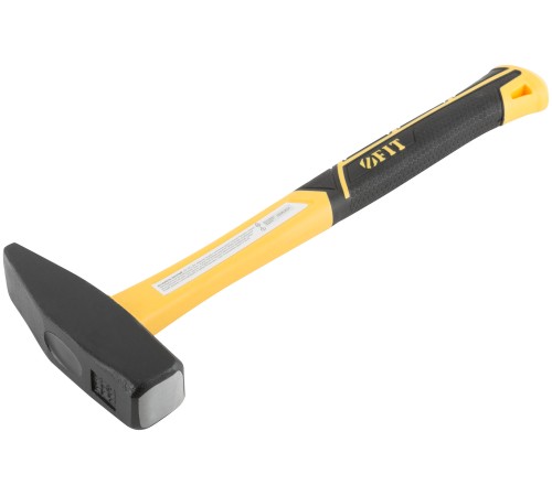 Молоток кованый, фиберглассовая усиленная ручка, Профи 1000 гр. FIT IT Молоток кованый, фиберглассовая усиленная ручка, Профи 1000 гр. FIT IT