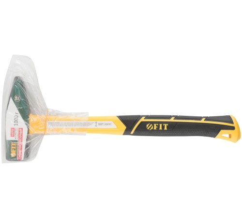 Молоток кованый, фиберглассовая усиленная ручка, Профи 1000 гр. FIT IT Молоток кованый, фиберглассовая усиленная ручка, Профи 1000 гр. FIT IT