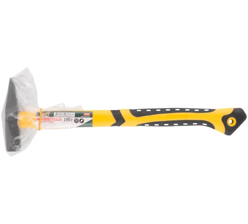 Молоток кованый, фиберглассовая усиленная ручка, антивибрационные накладки, Профи  100 гр. FIT IT Молоток кованый, фиберглассовая усиленная ручка, антивибрационные накладки, Профи  100 гр. FIT IT