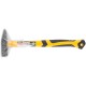 Молоток кованый, фиберглассовая усиленная ручка, антивибрационные накладки, Профи  200 гр. FIT IT
