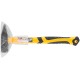 Молоток кованый, фиберглассовая усиленная ручка, антивибрационные накладки, Профи  500 гр. FIT IT