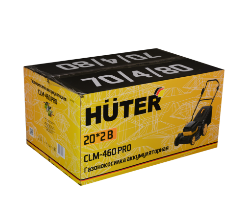 Газонокосилка аккумуляторная Huter CLM-460 PRO (самоходная, с АКБ 4 А/ч и З.У. в комплекте)