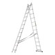 Лестница, 2 х 12 ступеней, алюминиевая, двухсекционная, Сибртех