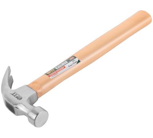 Молоток-гвоздодер, деревянная ручка 25 мм, 340 гр. FIT IT Молоток-гвоздодер, деревянная ручка 25 мм, 340 гр. FIT IT