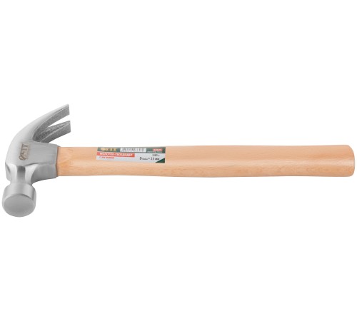 Молоток-гвоздодер, деревянная ручка 25 мм, 340 гр. FIT IT Молоток-гвоздодер, деревянная ручка 25 мм, 340 гр. FIT IT