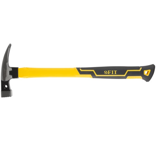 Молоток-гвоздодер, фиберглассовая усиленная удлиненная ручка, дополн. гвоздодер, 27 мм, 370 гр. FIT IT Молоток-гвоздодер, фиберглассовая усиленная удлиненная ручка, дополн. гвоздодер, 27 мм, 370 гр. FIT IT
