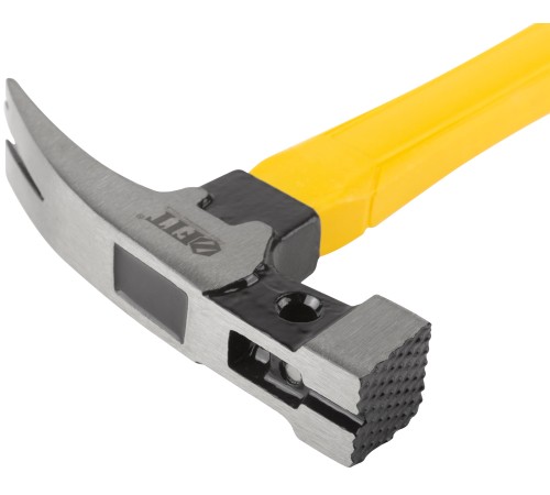 Молоток-гвоздодер, фиберглассовая усиленная удлиненная ручка, дополн. гвоздодер, 27 мм, 370 гр. FIT IT Молоток-гвоздодер, фиберглассовая усиленная удлиненная ручка, дополн. гвоздодер, 27 мм, 370 гр. FIT IT