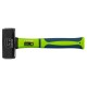 Кувалда, 1000 г, фибергласовая обрезиненная рукоятка Сибртех