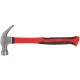 Молоток-гвоздодер, фиберглассовая усиленная ручка 27 мм, 450 гр. КУРС