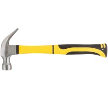 Молоток-гвоздодер, фиберглассовая усиленная ручка, Профи 28 мм, 450 гр. FIT IT