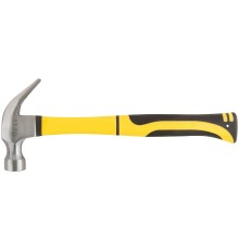 Молоток-гвоздодер, фиберглассовая усиленная ручка, Профи 28 мм, 450 гр. FIT IT