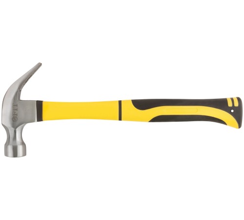 Молоток-гвоздодер, фиберглассовая усиленная ручка, Профи 28 мм, 450 гр. FIT IT Молоток-гвоздодер, фиберглассовая усиленная ручка, Профи 28 мм, 450 гр. FIT IT