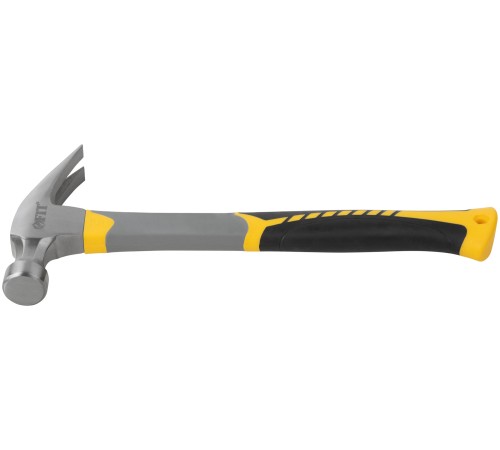 Молоток-гвоздодер, фиберглассовая усиленная 3-х цветная ручка, Профи 29 мм, 450 гр. FIT IT Молоток-гвоздодер, фиберглассовая усиленная 3-х цветная ручка, Профи 29 мм, 450 гр. FIT IT