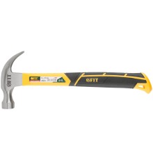 Молоток-гвоздодер, фиберглассовая усиленная ручка, Профи 28 мм, 450 гр. FIT IT