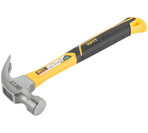 Молоток-гвоздодер, фиберглассовая усиленная ручка, Профи 30 мм, 570 гр. FIT IT Молоток-гвоздодер, фиберглассовая усиленная ручка, Профи 30 мм, 570 гр. FIT IT