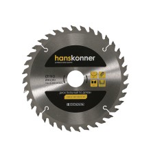 Пильный диск по дереву 190x30мм, 36 зубьев, Hanskonner