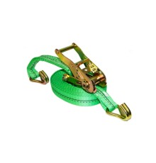 Ремень стяжной TOR 2,5/5,0 т 10,0 м 50 мм зеленый (Long Ergo, пластиковая ручка)