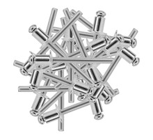 Заклепки алюминиевые, 3/16"-1/4", 5 х 6 мм, 50 шт Denzel