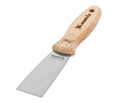 Шпательная лопатка из нержавеющей стали, 40 мм, буковая рукоятка, EFP Matrix