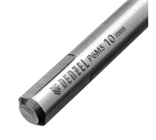 Сверло спиральное по металлу 10 x 133мм, Р6М5, Golden Tip, многогранная заточка Denzel