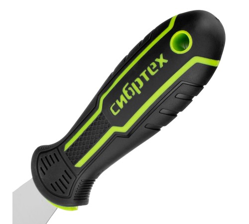 Шпательная лопатка из нержавеющей стали, 40 мм, 2-компонентная рукоятка Сибртех