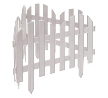 Забор декоративный "Романтика", 28 х 300 см, белый, Palisad