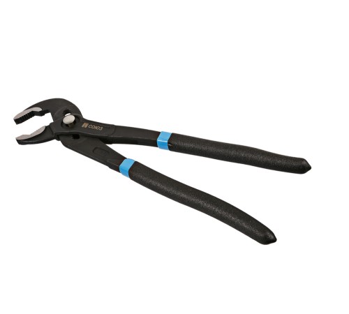 Клещи переставные, 300мм, кнопочный шарнир, зев 40мм, ПВХ рукоятки, СОЮЗ