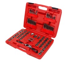 Набор метчиков и плашек SK-5 M3-M12, 1/8"-1/2", кейс, 75 предметов МАСТАК 351-00075C