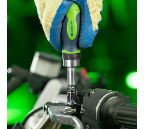 Отвертка ревер. + биты, 41 пред., PH+PZ+SL+H+T, CrV, 2к рукоятка Сибртех