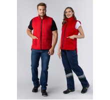 Жилет утепленный Универсальный (Смесовая, 210), красный
