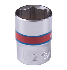Головка торцевая стандартная шестигранная 1/4", 1/2", дюймовая KING TONY 233516S